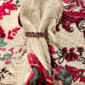 Ruby Stack Rings Sterling Silver Sz 5